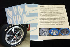 Pontiac Firebird Rally II Wheel Paint Mask Stencil Kit for 14” rim picture