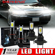 For Lincoln Town Car 2003-2011 High/Low Beam LED Headlight Bulbs 6000K Combo Kit picture