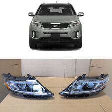 LED DRL Projector Headlights for 2014 2015 Kia Sorento EX SX Set Left Right Pair picture