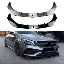 Front Bumper Splitter Body Kit For Benz CLA C117 CLA200 CLA45 AMG 2016-19 picture