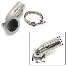 3'' Stainless Downpipe Elbow V-band Adapter Flange Clamp For Turbo HY35 HX HE351 picture