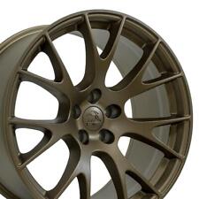 20x10 Bronze 2528 REAR Wheel Fits Dodge Challenger Charger Hellcat Style picture