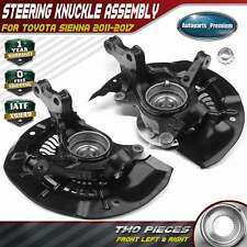 2x Front Steering Knuckle & Wheel Hub Bearing Assembly for Toyota Sienna 11-17 picture