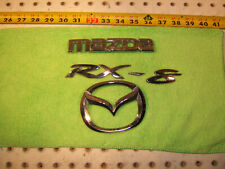 Genuine Mazda RX-8 2004 rear deck lid Plastic Chrome 1 set of 3 Emblems,RX-8 picture