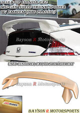 Fits 11-14 Honda CR-Z Mu-gen Style Rear Trunk Spoiler Wing (ABS) + Emblem picture