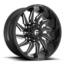 20x9 Fuel D744 Saber 8x170 20 Black Milled Wheels Rims Set(4) 125.1 picture