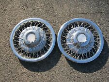 Genuine 1981 to 1983 AMC Concord 14 inch wire spoke hubcaps wheel covers picture