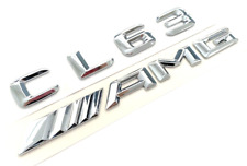 #1 CHROME CL63+AMG FIT MERCEDES CL63 REAR TRUNK NAMEPLATE EMBLEM BADGE DECAL picture