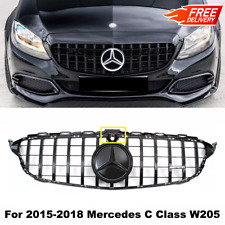 With LED Front Grill Grille For Mercedes Benz W205 C400 C280 C250 C300 2015-2018 picture