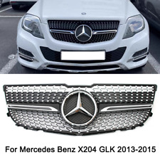 Black Dia-monds Grille For Mercedes Benz X204 2013-2015 GLK300 GLK350 w/Logo picture