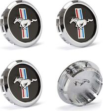 4 Pack Running Horse Tri-bar Fit Mustang Wheel Center Hub Caps 68mm/2.68inch picture