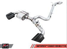AWE SwitchPath™ Exhaust Diamond Black Tips Fits 2018-2022 Audi TT RS Quattro picture