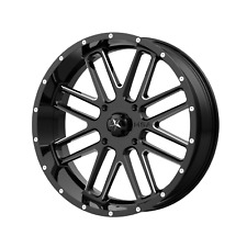 1 New 18X7 0 4X137 MSA Offroad Wheels M35 Bandit Gloss Black Milled Wheel/Rim picture