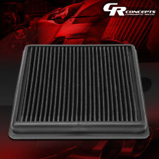 BLACK WASHABLE HIGH FLOW AIR FILTER PANEL FOR 2006-2015 MITSUBISHI L200/TRITON picture
