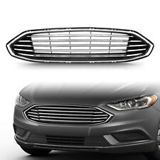 Grill For 2017-2018 Ford Fusion Front Bumper Upper Chrome Grille 17 18 picture