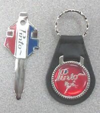Vintage Ford PINTO Red Key Ring & Factory Pinto Fix It Tool Key Fob Set NOS picture