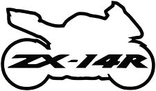 Kawasaki Ninja ZX14R Sportbike Vinyl Decal Your Color Choice Sticker picture