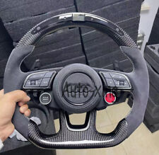 Alcantara+LED Carbon Fiber Steering Wheel For Audi Rs3 Rs4 Rs5 Rs6 S3 S4 S5 S6 S picture