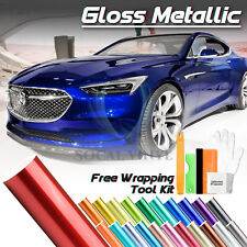【Gloss Metallic】Glossy Candy Decal Car Vinyl Wrap Film Sticker Sheet Sparkle DIY picture
