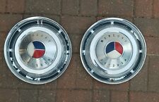 2 Factory 1961 to 1966 Mercury Comet 14 inch hubcaps wheel covers picture