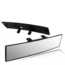 On Rear View Mirror Super vision Universal 300MM Wide Curve Convex Interior Clip picture