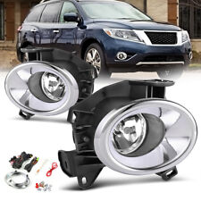 for 2013-2016 Nissan Pathfinder Clear Fog Lights Front Bumper Lamp+Wiring+Switch picture