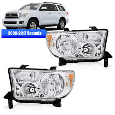 Headlights For 2007-2013 Toyota Tundra 2008-2017 Sequoia Clear Lens Right Left picture