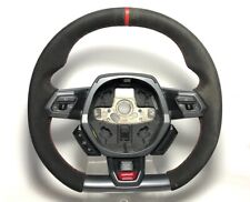 USED OE Lamborghini Huracan Alcantara Gray trim steering wheel red ring stitchin picture