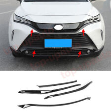 For Toyota Venza 2021-2023 Glossy black Front Bumper + Grill Moulding Cover Trim picture