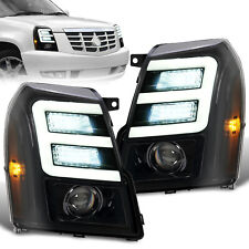 For Cadillac Escalade HID/Xenon 2007-2014 Black LED DRL Projector Headlights picture