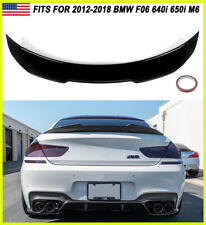 For 2012-18 BMW F06 640i 650i M6 Gran Coupe Glossy Black Duckbill Trunk Spoiler picture