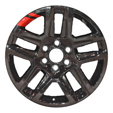 20x9 5 Double Spoke Refurbished Alloy Wheel Painted Black / Red Stripe 560-05913 picture
