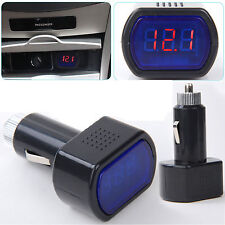 Digital LED Auto Car Cigarette Lighter Volt Voltage Gauge Meter Monitor 12V/24V picture
