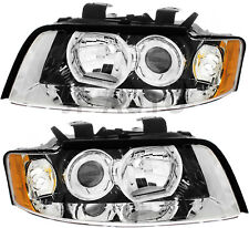 For 2002-2005 Audi A4 S4 Headlight Halogen Set Driver and Passenger Side picture