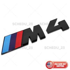BMW F82 F83 M4 Emblem Nameplate Badge Sticker Rear Trunk M Series Gloss Black picture