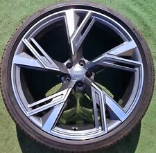 4 Factory Audi RS6 Wheels Tires 22 inch OEM Avant S Line Wagon Genuine Original picture