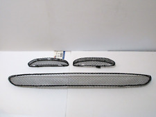 00-2002 Mercedes W220 S55 S500 S430 AMG Front Bumper Center Mesh Grill Set 3 picture