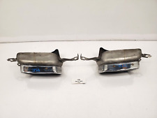 ✅10-15 OEM BMW F01 F02 740 Rear Left Right Tail Pipe Exhaust Muffler Tips Chrome picture
