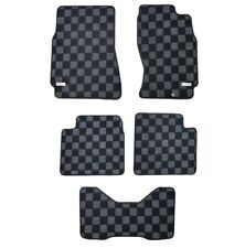 P2M FRONT & REAR Checkered Carpet Floor Mats for Nissan R33 Skyline GT-R New picture