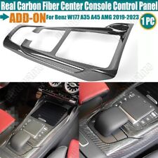 Real Carbon Fiber Center Console Cover Trim For Benz A-Class W177 A45 AMG 20-23 picture