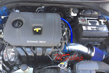 BLUE For 2011-2015 Accent Veloster Elantra Rio 1.6L 1.8L Air Intake Kit + Filter picture