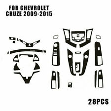 28Pcs For 2009-2015 Chevrolet Cruze Carbon Fiber Interior Covers Stickers Trim picture