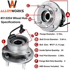 Front Wheel Hub Bearing Fit 2005-2010 Chevy Cobalt Saturn Ion Pontiac G5 513204 picture
