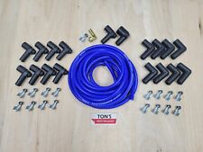 Ton's 8mm Universal Silicone 8mm Spark Plug Wire Kit Set DIY Wires v8 Blue HEI picture