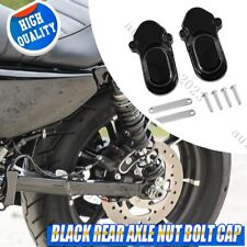 2Pcs Rear Axle Cover Nut Bolt Caps ABS Fit For Harley Sportster 1200 XL1200V 883 picture