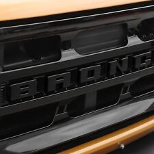 Grille Letters Cover Overlay Trim For 2021 2022 Ford Bronco Exterior Accessories picture
