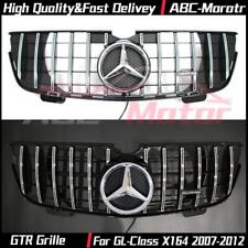 Chrome LED GTR Style Grille For Benz GL-Class X164 2007-2012 GL320 GL350 GL450 picture