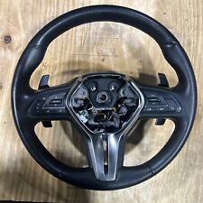 INFINITI Q50 Q60 2017-2022 OEM WHEEL WITH PADDLES SHIFTERS RED STITCHES picture