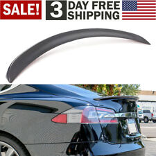 For 2012-2023 Tesla Model S Sedan Spoiler Wing Carbon Fiber Rear Trunk Lip US picture