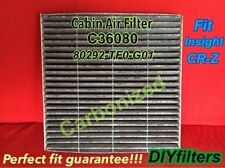 C36080 CARBONIZED CABIN AIR FILTER Fit Insight 2010 - 2021 CF11182 800143P picture